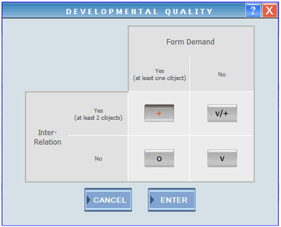 Developmental Quality Popup Window